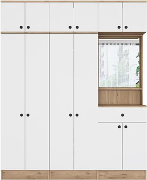 Image Прихожая Mirage Meble EA142 (Walnut/White)