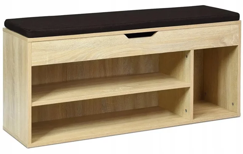 Image Bancheta-etajera pentru incaltaminte Costway JV11726NA (Sonoma Oak)