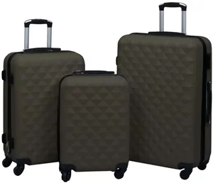 Image Набор чемоданов VidaXL 92417 3pcs, Anthracite