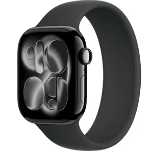 Image Apple watch Series 11 GPS + LTE 46mm MFC44 Jet Black Aluminium Case Black Sport Band - M/L
