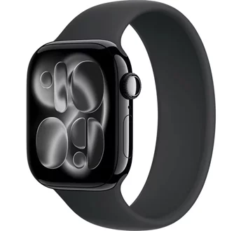 Apple watch Series 11 GPS + LTE 46mm MFC44 Jet Black Aluminium Case Black Sport Band - M/L