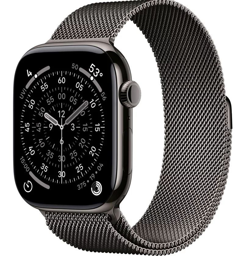 Image Apple watch Series 11 GPS + LTE 46mm MFD44 Slate Titanium Case Slate Milanese Loop - M/L