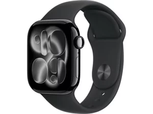 Image Apple watch Series 11 GPS + LTE 46mm MFCA4 Space Grey Aluminium Case Black Sport Band - M/L