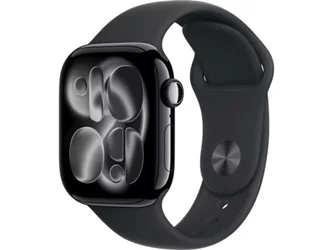 Apple watch Series 11 GPS + LTE 42mm MF854 Jet Black Aluminium Case Black Sport Band - M/L