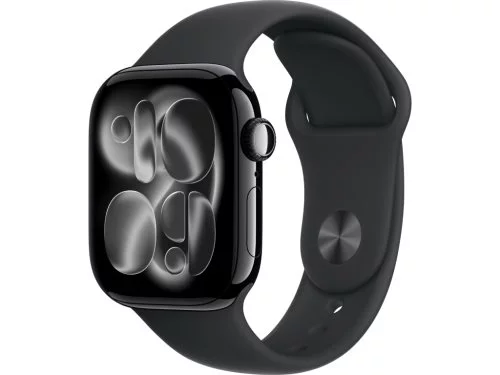 Image Apple Watch Series 11 GPS 46mm MEUX4 Jet Black Aluminium Case Jet Black Sport Band M/L