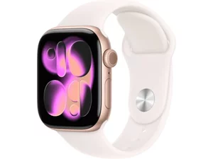 Image Apple Watch Series 11 GPS 46mm MEV74 Rose Gold Aluminium Case Light Blush Sport Band M/L