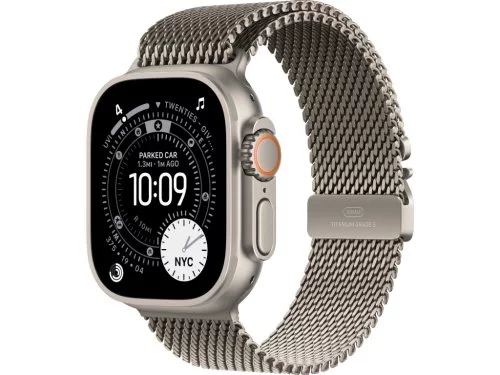 Image Apple Watch Ultra 3 GPS+LTE 49mm MEWY4 Natural Titanium Case Natural Titanium Milanese Loop - Medium