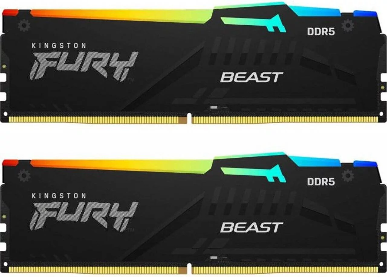 Memorie RAM Kingston FURY Beast RGB EXPO DDR5-5600 16GB (Kit of 2*8GB)