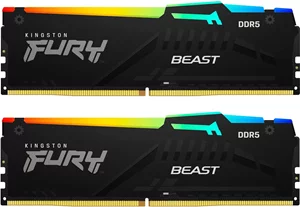 Image Memorie RAM Kingston FURY Beast RGB 16GB (Kit of 2*8GB) DDR5-6000