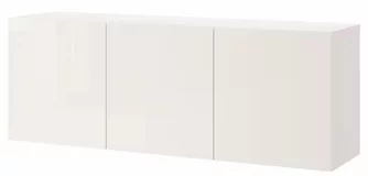 Тумба навесная Ikea Besta/Selsviken, White/Glossy