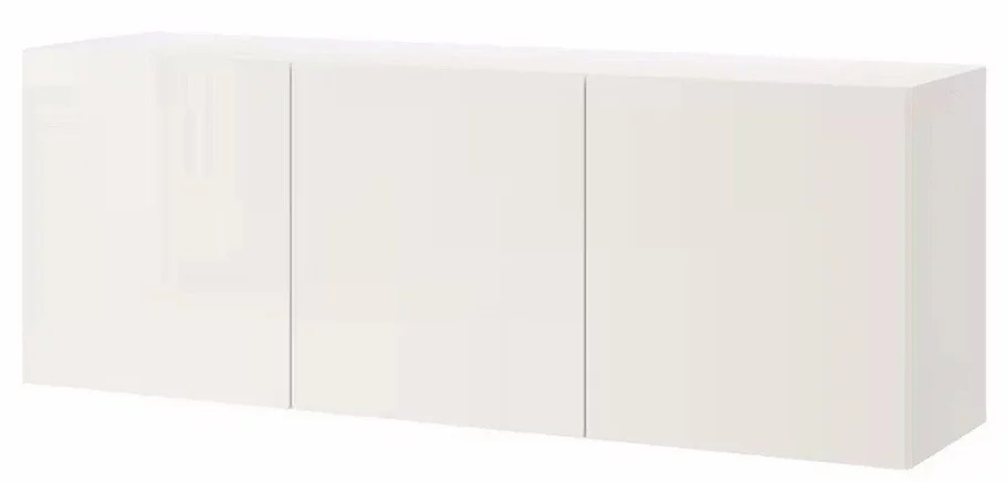 Image Тумба навесная Ikea Besta/Selsviken, White/Glossy