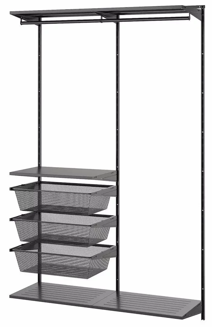 Image Вешалка Ikea Boaxel 125x40x201, Anthracite