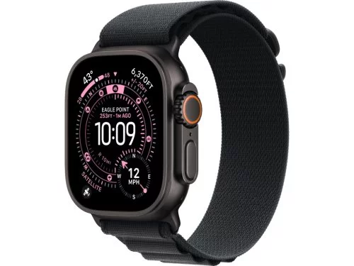 Image Apple Watch Ultra 3 GPS + LTE 49mm MF0V4 Black Titanium Case Black Alpine Loop - Medium