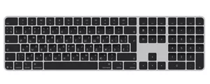 Image Tastatură Apple Magic Keyboard with Touch ID and Numeric Keypad Black MXK83