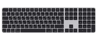 Клавиатура Apple Magic Keyboard with Touch ID and Numeric Keypad Black MXK83