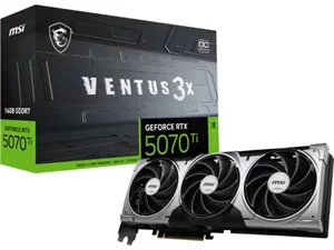 Image Placă video MSI GeForce RTX 5070 Ti VENTUS 3X 16G OC/ 16GB GDDR7 256Bit