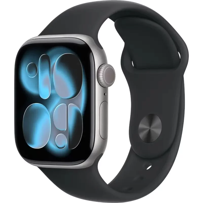 Image Apple Watch Series 11 GPS 42mm MEQW4 Space Grey Aluminium Case, Black Sport Band - S/M