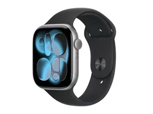 Image Apple Watch Series 11 GPS 46mm MEV44 Space Grey Aluminium Case, Black Sport Band - M/L