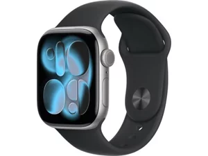 Image Apple Watch Series 11 GPS 46mm MEV04 Space Grey Aluminium Case, Black Sport Band - S/M
