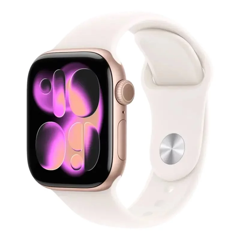 Image Apple Watch Series 11 GPS 42mm MEU04 Rose Gold Aluminium Case with Light Blush Sport Band S/M