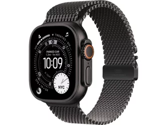 Apple Watch Ultra 3 GPS + LTE 49mm MF1Q4 Black Titanium Case Black Titanium Milanese Loop - Medium