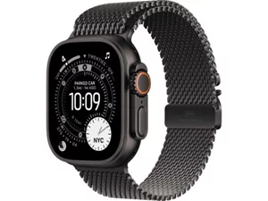 Image Apple Watch Ultra 3 GPS + LTE 49mm MF1T4 Black Titanium Case Black Titanium Milanese Loop - Large