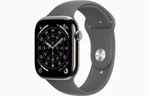 Image Apple Watch Series 11 GPS + LTE 46mm MFCW4 Natural Titanium Case with Stone Grey Sport Band S/M