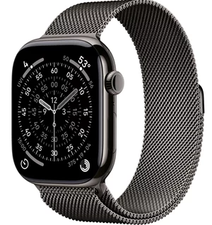 Image Apple watch Series 11 GPS + LTE 42mm MF8P4 Natural Titanium Case Natural Milanese Loop