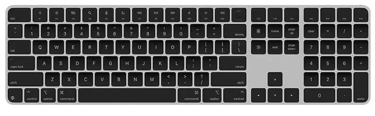Image Клавиатура APPLE Magic Keyboard с Touch ID и цифровым блоком MXK83RO/A, Black