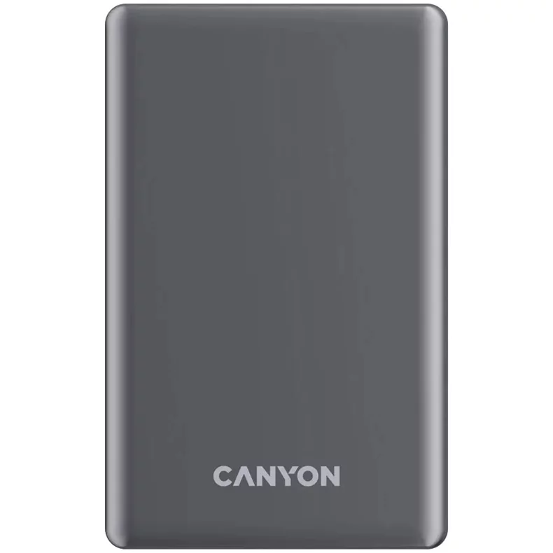 Image Powerbank CANYON OnPower 510 slim Magnetic 10000 mAh, Dark Grey