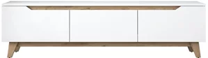 Image Тумба РТВ Mirage Meble D1, White/Light Walnut