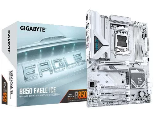 Image Placă de bază GIGABYTE B850 EAGLE ICE, White