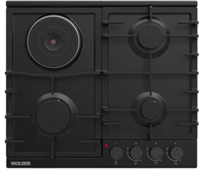 Image Plita combinata incorporabila Wolser WL-BRD 603G1EL BLACK EN FFD