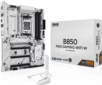 Placă de bază ASUS B850 MAX GAMING WIFI W, White