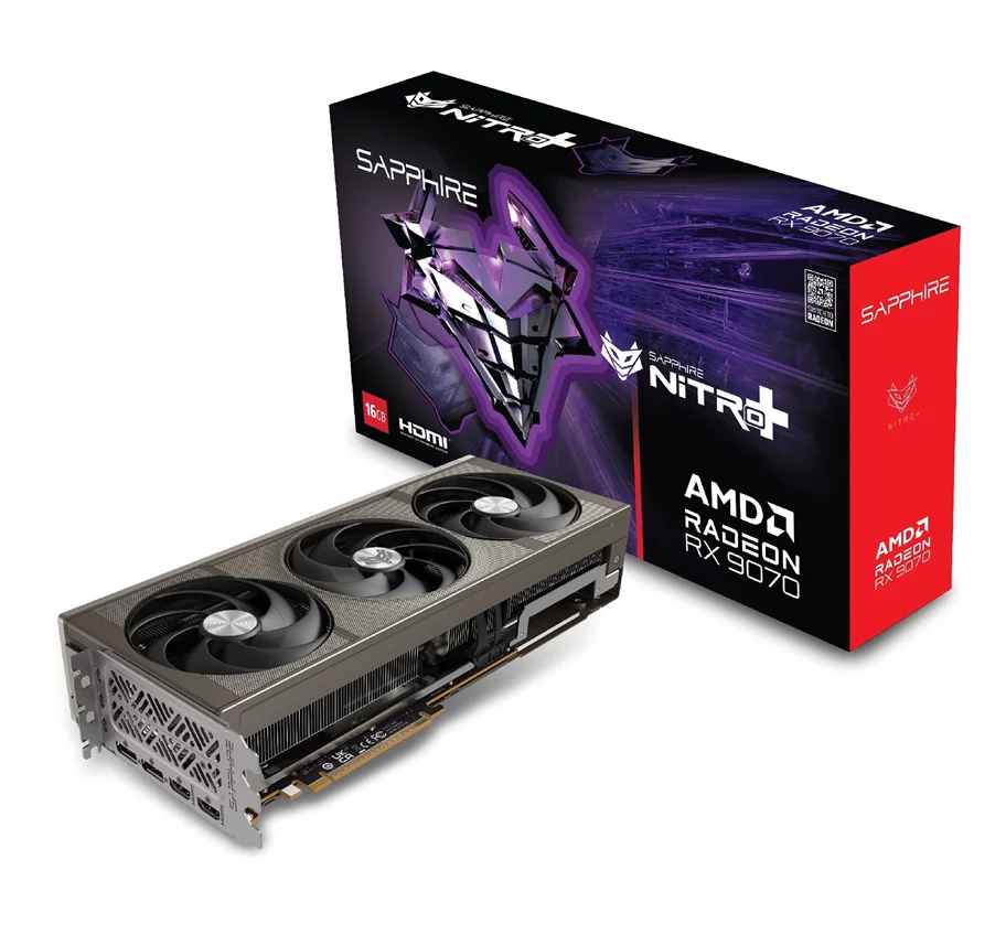 Image Placă video Sapphire NITRO+ Radeon RX 9070 (16GB, GDDR6, 256bit)