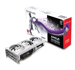 Image Placă video Sapphire PURE Radeon RX 9070 (16GB, GDDR6, 256Bit) White