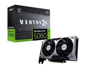 Image Видеокарта MSI GeForce RTX 5060 8G VENTUS 2X OC (8GB, GDDR7, 128Bit)