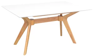Image Masă Evelin RAFFLES RECTANGULAR White/Bella beech