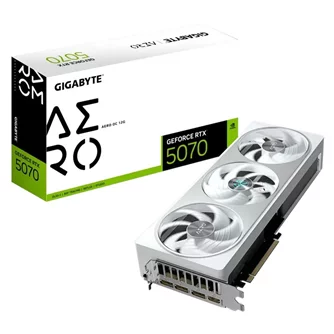 Placă Video Gigabyte RTX5070 12GB GDDR7 Aero OC  (GV-N5070AERO OC-12GD)