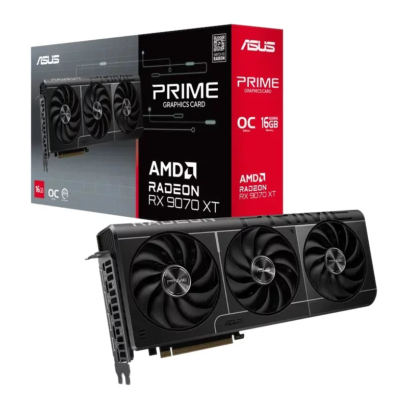 Image Видеокарта ASUS Radeon RX 9070XT 16GB GDDR6 Prime OC (PRIME-RX9070XT-O16G)