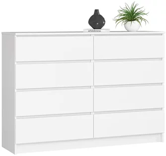 Комод Akord K140 8SZ, White