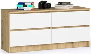 Image Комод Akord K120 4SZ, Artisan Oak/White
