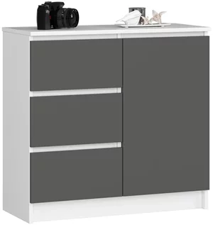 Image Noptieră Akord K80 Jerry 1D3SZ, White/Graphite Gray