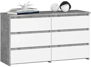 Image Комод Akord CL 100 6S, Concrete/White