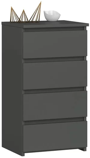 Image Комод Akord CL4 40 4SZ, Graphite Gray