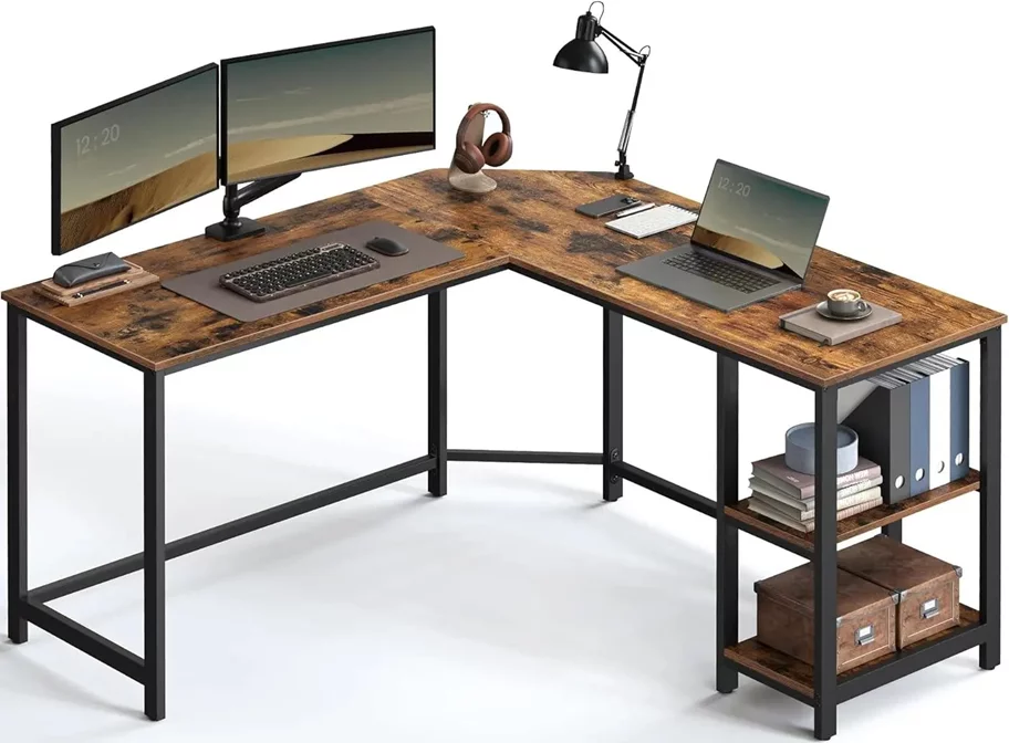 Image Письменный стол Vasagle LWD72X, Rustic Brown/Black