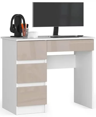 Akord A-7 90 Left, White/Cappuccino Gloss