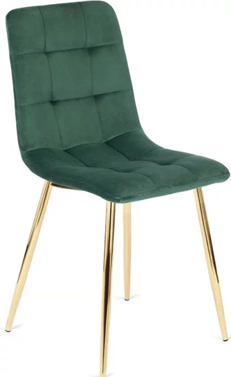Scaun pentru bucătărie Mebel Elite York, Green/Gold