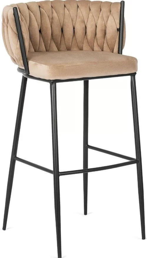 Image Scaun de bar Mebel Elite Flores, Beige/Black