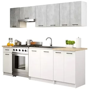 Image Кухня Akord Oliwia 2.4м, Concrete/White